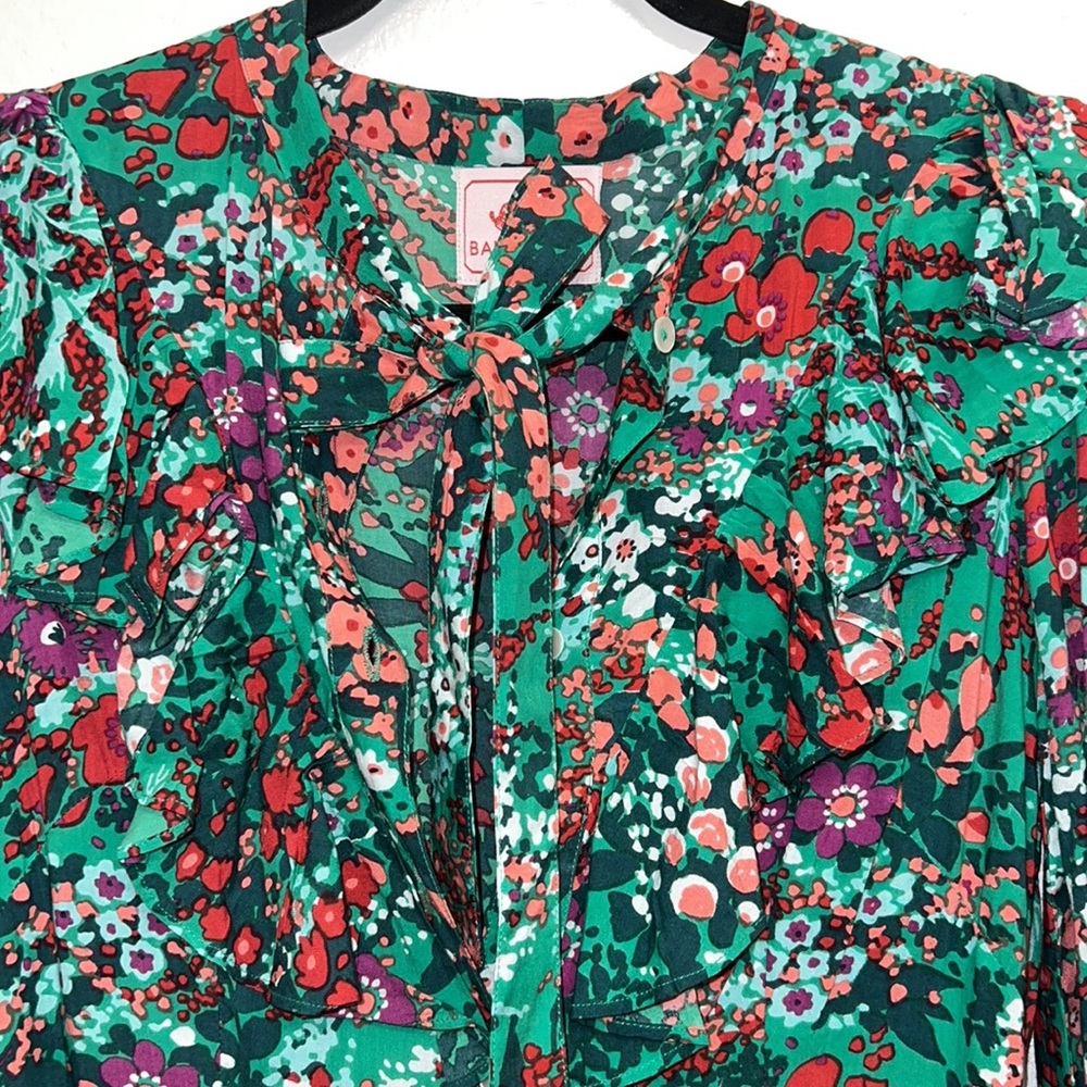 Banjanan Liberty Floral Tie Neck Mini Dress - Picture 10 of 11